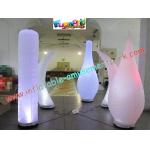 Led Color Changing Inflatable Lighting Decoration Pillar / Tusk For Parties for sale
