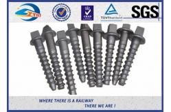 China Railway sleeper fixing screws Black Oxide ISO 24 Dia 160 Length SS8 supplier