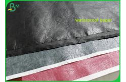 China Recycled Soft Waterproof fabric Paper Roll With PU Material Coated supplier