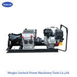 Transmission Line Wire Rope Winch / 2 Ton Wire Take Up Winch With Gasoline Engine for sale