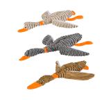 Grey Beige Squeaky Dog 25cm Duck Plush Toys/pet toys for sale