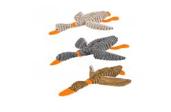 China Grey Beige Squeaky Dog 25cm Duck Plush Toys/pet toys supplier
