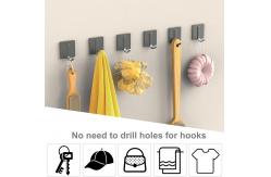China Stable and Durable Adhesive Hooks Stainless Steel Wall Hooks Stick on Hooks supplier