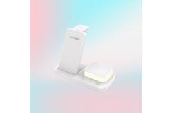 China Portable 15W 3 In 1 Fast Wireless Charger Foldable For Samsung Iphone supplier