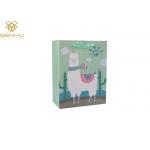 China Eco Friendly 1500gsm Gift Box Packaging Green Paper Bags Ribbon Handle for sale