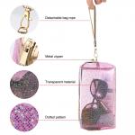 Zippered Transparent PVC Toiletry Bag With Handle Strap