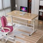 Custom Promotion Middle Height Adjustable Writing Table with Rustic Brown Desktop