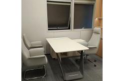 China Modern 2.4M Office Desk Wooden Executive L-Shape Desk With Pedestal supplier