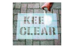 China PVC Custom Letter Stencil Message for Public Place Black supplier