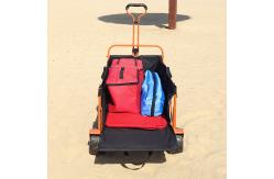 China Wide Wheel Beach Folding Wagon Cart Rear Opening Design General Purpose supplier