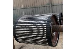 China Rubber Plate Diamond Ceramic Pulley Lagging Lining With Contact Layer supplier