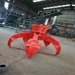 Hydraulic Rotating Metal / Steel / Wood Material Handling Grab For Excavators for sale