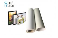 China Stretched Polyester Canvas Rolls , Waterproof Matte Inkjet Digital Canvas Printing 260gsm supplier