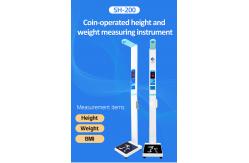 China LED Screen Coin Operated Height And Weight Scales For Pharmacy SH-200 supplier