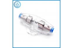 China Car Audio 10x38mm Inline Fuse Holder 80A 32V With Mounting Clip supplier