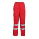 Reflective Strips Patch Pocket Relaxation Red Work Pants