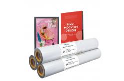China Anti-skid Frontlit White Backside Large Format Printing Backlit PET Film Roll supplier