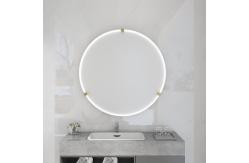 China Modern Bedroom Vanity Mirror With Lights Seamless Light Up Vanity Mirror supplier