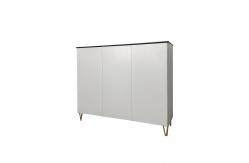 China KD Structure Steel Shoes Rack Electrostatic Powder Coating supplier