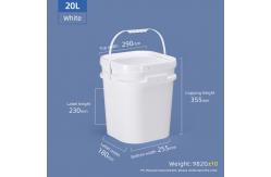 China ODM Square 6 Gallon Plastic Bucket Reusable Plastic Popcorn Containers supplier