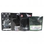 Custom Printing Food Zipper Bag With Window For Coffee Snacks Tea Packaging for sale