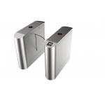 304 Stainless Steel High Security Automatic Flap Barrier Gate Turnstile With IC/ID Card Reader for sale