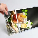 A4 Ultra Slim Aluminum Movie Poster Light Boxes Glass Advertising Light Box for sale