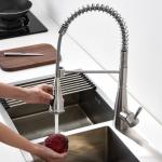 Retractable Spring Coil Kitchen Faucet Space Saving Motion Sensor For Sink for sale