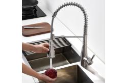 China Retractable Spring Coil Kitchen Faucet Space Saving Motion Sensor For Sink supplier
