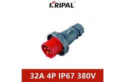 China 380V 16A 4 Pole Split Industrial Plugs With IP67 Protection Grade supplier