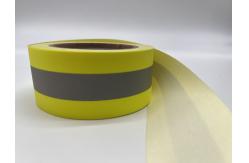 China Yellow Silver Yellow Fire Resistant Reflective Fabric Tape Applied To Safety Wear supplier