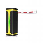 Full Automatic Boom Barrier Gate 24V DC Servo Motor Fast Speed Black Yellow Color for sale