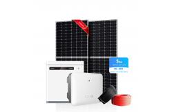 China Single Phase Photovoltaic Solar Panel System With Lithium Battery supplier