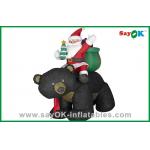 Christmas Santa Snowman Inflatable Christmas Decoration With Gift And Black Bear for sale