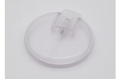 China 25ml PP Empty Plastic Spray Bottle Credit Card Shape Circle Frosted Clear supplier