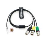 Alvin'S Cables RED DSMC2 Camera Sync Cable 00B 4 Pin To 3BNC For Timecode Genlock Trigger 60CM 23.6inches for sale