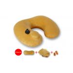 Various Color Inflatable Travel Pillow High Elasticity PVC Liner Fast Inflation for sale