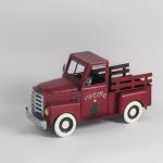 Modern Metal Christmas Decorations Red Car Handicrafts for sale