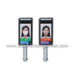 8inch Face Recognition LCD Advertising Screen Body Temperature Measurement detector with door control system for sale