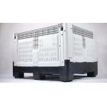 1200x1000x810 plastic turnover box industri wholesal collaps stackable plastic pallet bin box container for sale