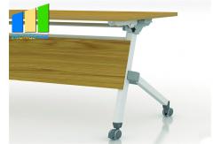 China Office Furniture And School Desk Foldable Training Room Table With Wheels supplier