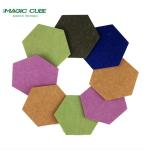 Hexagon 9mm Sound Reduction Polyester Fiber Acoustic Panel For Meeting Room for sale