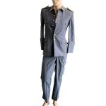 Formal Authoritative Ceremonial Uniform Set With Gold Buttoned Jacket And Straight Legged Trousers for sale