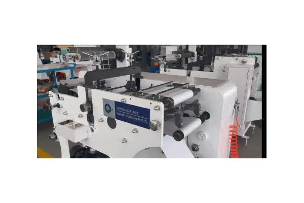 Fully Automatic Label Slitting Rewinding Machine for Blank Stickers, 70m/min