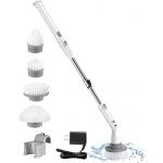 25/41/47 Inch Extendable Handle Electric Spin Scrubber , Cordless Cleaning Brush for sale