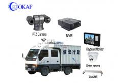 China Strong Light Vehicle PTZ Camera Roof Mounted Forensic Display 360 Degree Rotation supplier