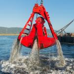 Heavy Duty NM400 Mechanical Grab Bucket 2 Peel Dredging Clamshell Material Bulk Cargo