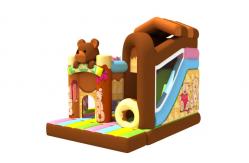 China 5-10 Children Inflatable Jump House / Little Bear Inflatable Combo supplier