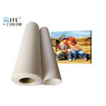 Ink Jet Matt Polyester Canvas Rolls 260gsm 300d * 600d Density For Printing for sale