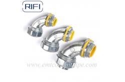 China RIFI 1/2 To 4 Liquid Tight Flexible Conduit 90 Degree Connector supplier